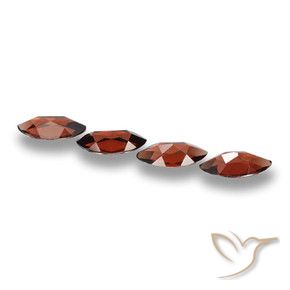 Pedras preciosas de Granada Piropo Vermelho escuro natural de 7.67 ct, Marquesa, VVS-VS