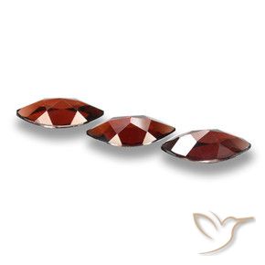 Pedras preciosas de Granada Piropo Vermelho escuro natural de 5.73 ct, Marquesa, VVS-VS