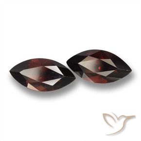 Pedras preciosas de Granada Piropo Vermelho escuro natural de 4.43 ct, Marquesa, VVS-VS