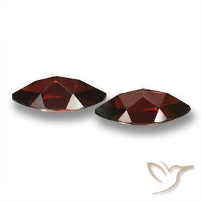 Pedras preciosas de Granada Piropo Vermelho escuro natural de 4.43 ct, Marquesa, VVS-VS