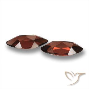 Pedras preciosas de Granada Piropo Merlot tinto natural de 3.96 ct, Marquesa, VVS-VS
