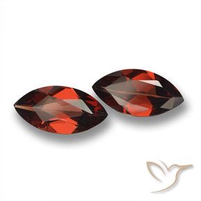 Pedras preciosas de Granada Piropo Merlot tinto natural de 3.54 ct, Marquesa, VVS-VS