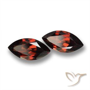 Pedras preciosas de Granada Piropo Vermelho Sangue Profundo natural de 4.31 ct, Marquesa, VVS-VS