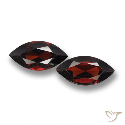 3.75ctw Natural Vermelho escuro Granada Piropo, Marquesa, VVS-VS