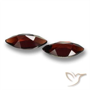 Pedras preciosas de Granada Piropo Vermelho escuro natural de 3.75 ct, Marquesa, VVS-VS