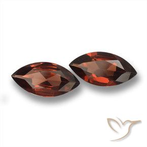 Pedras preciosas de Granada Piropo Vermelho escuro natural de 3.15 ct, Marquesa, VVS-VS