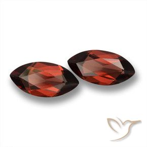 Pedras preciosas de Granada Piropo Vermelho escuro natural de 3.99 ct, Marquesa, VVS-VS