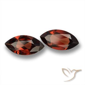 Pedras preciosas de Granada Piropo Merlot tinto natural de 3.52 ct, Marquesa, VVS-VS