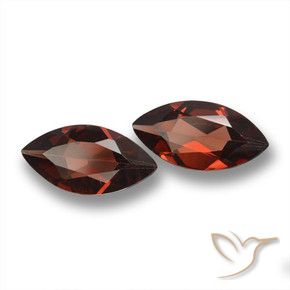 Pedras preciosas de Granada Piropo Vermelho escuro natural de 3.49 ct, Marquesa, VVS-VS