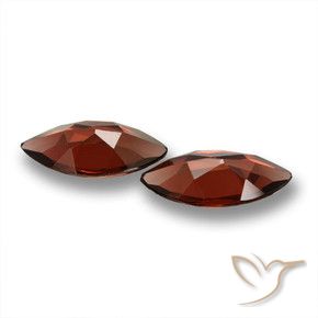 Pedras preciosas de Granada Piropo Vermelho escuro natural de 3.49 ct, Marquesa, VVS-VS
