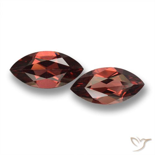 3.99ctw Natural Vermelho médio-escuro Granada Piropo, Marquesa, VVS-VS