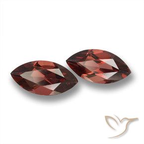 Pedras preciosas de Granada Piropo Vermelho médio-escuro natural de 3.99 ct, Marquesa, VVS-VS