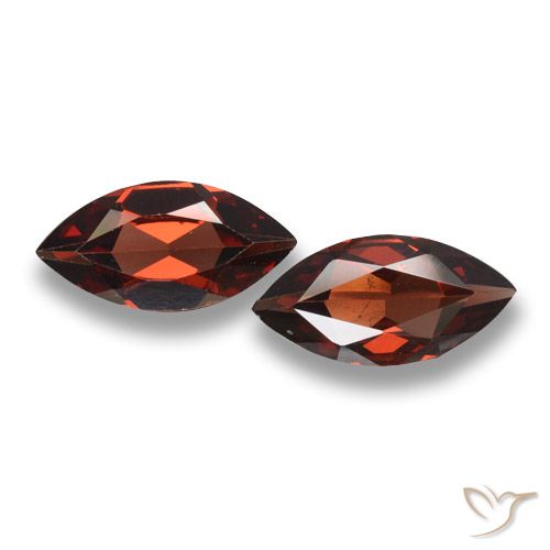 3.43ctw Natural Vermelho escuro Granada Piropo, Marquesa, VVS-VS