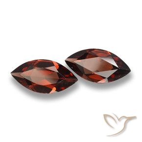 Pedras preciosas de Granada Piropo Vermelho escuro natural de 3.43 ct, Marquesa, VVS-VS