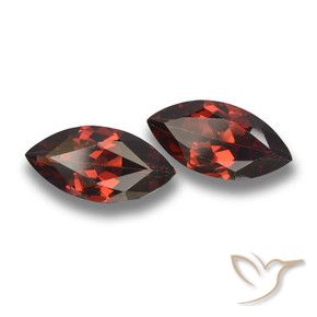 Pedras preciosas de Granada Piropo Merlot tinto natural de 3.88 ct, Marquesa, VVS-VS