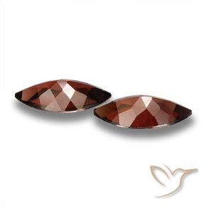 Pedras preciosas de Granada Piropo Merlot tinto natural de 3.88 ct, Marquesa, VVS-VS