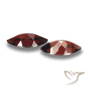 Pedras preciosas de Granada Piropo Vermelho escuro natural de 4.15 ct, Marquesa, VVS-VS