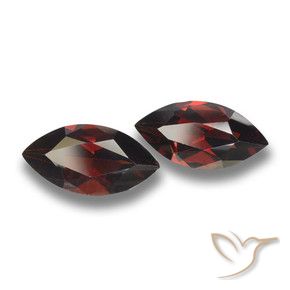 Pedras preciosas de Granada Piropo Vermelho escuro natural de 4.20 ct, Marquesa, VVS-VS