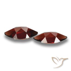 Pedras preciosas de Granada Piropo Vermelho escuro natural de 4.20 ct, Marquesa, VVS-VS