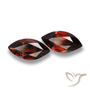 Pedras preciosas de Granada Piropo Vermelho escuro natural de 3.64 ct, Marquesa, VVS-VS
