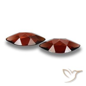 Pedras preciosas de Granada Piropo Vermelho escuro natural de 3.64 ct, Marquesa, VVS-VS