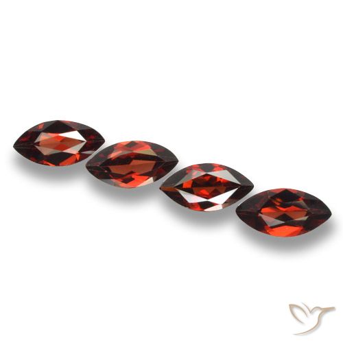 7.48ctw Natural Vermelho escuro Granada Piropo, Marquesa, VVS-VS