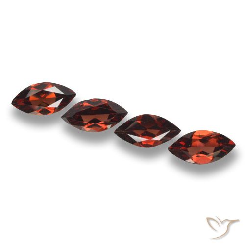 7.46ctw Natural Vermelho escuro Granada Piropo, Marquesa, VVS-VS