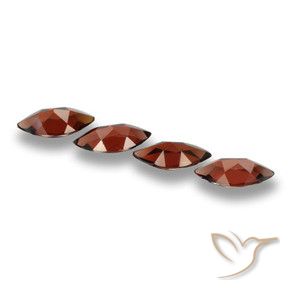Pedras preciosas de Granada Piropo Vermelho escuro natural de 7.46 ct, Marquesa, VVS-VS