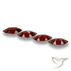 Pedras preciosas de Granada Piropo Vermelho escuro natural de 7.36 ct, Marquesa, VVS-VS