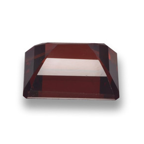 Granada piropo vermelho natural 3,38ct, corte esmeralda, VVS