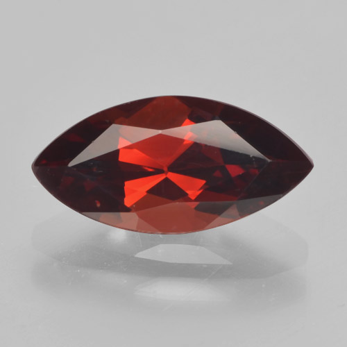 Granada piropo vermelho natural 2,06ct, marquise, VVS-VS
