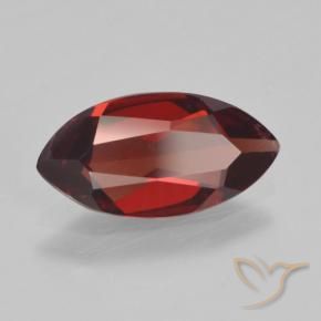 Granada Piropo Vermelho escuro Natural 1.71ct, Marquesa, VVS-VS