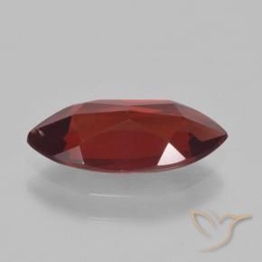 Granada Piropo Vermelho escuro Natural 1.71ct, Marquesa, VVS-VS