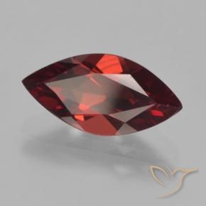 Granada Piropo Vermelho escuro Natural 1.90ct, Marquesa, VVS-VS