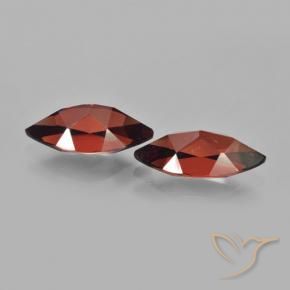 Pedras preciosas de Granada Piropo Vermelho Sangue Profundo natural de 4.38 ct, Marquesa, VVS-VS