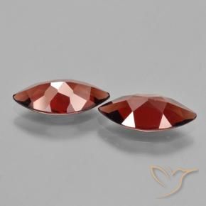 Pedras preciosas de Granada Piropo Vermelho escuro natural de 3.67 ct, Marquesa, VVS-VS