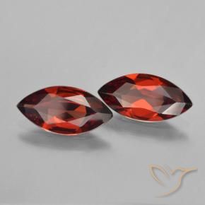 Pedras preciosas de Granada Piropo Vermelho escuro natural de 3.12 ct, Marquesa, VVS-VS