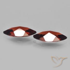 Pedras preciosas de Granada Piropo Vermelho escuro natural de 3.55 ct, Marquesa, VVS-VS