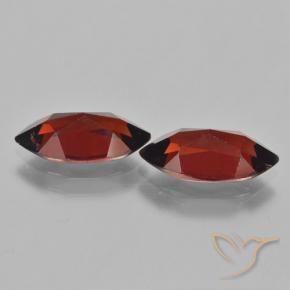 Pedras preciosas de Granada Piropo Vermelho escuro natural de 4.28 ct, Marquesa, VVS-VS