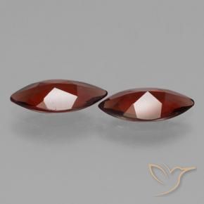Pedras preciosas de Granada Piropo Vermelho escuro natural de 3.28 ct, Marquesa, VVS-VS