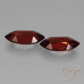Pedras preciosas de Granada Piropo Vermelho escuro natural de 3.98 ct, Marquesa, VVS-VS
