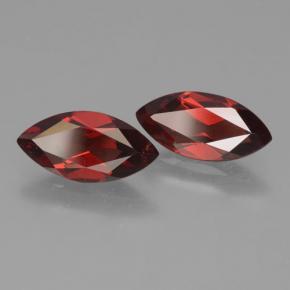 Pedras preciosas de granada piropo vermelho natural de 4,04 ct, marquise, VS