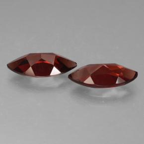 Pedras preciosas de granada piropo vermelho natural de 4,04 ct, marquise, VS