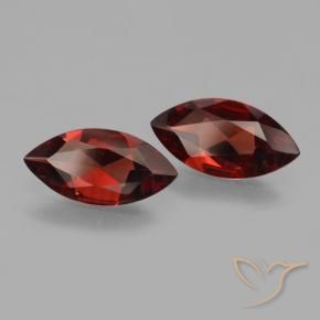 Pedras preciosas de Granada Piropo Vermelho escuro natural de 3.01 ct, Marquesa, VVS-VS