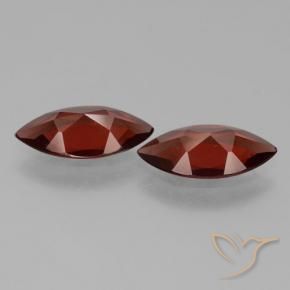 Pedras preciosas de Granada Piropo Vermelho escuro natural de 3.01 ct, Marquesa, VVS-VS