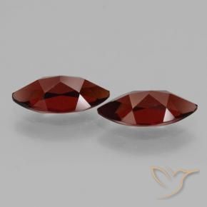 Pedras preciosas de Granada Piropo Vermelho escuro natural de 4.28 ct, Marquesa, VVS-VS