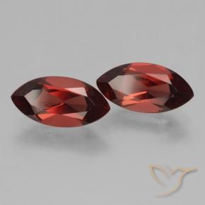 Pedras preciosas de Granada Piropo Sangria Tinto natural de 4.29 ct, Marquesa, VVS-VS
