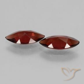 Pedras preciosas de Granada Piropo Vermelho escuro natural de 3.64 ct, Marquesa, VVS-VS