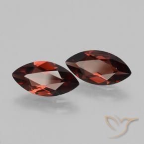 Pedras preciosas de Granada Piropo Sangria Tinto natural de 3.54 ct, Marquesa, VVS-VS
