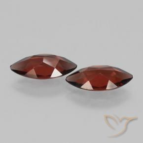 Pedras preciosas de Granada Piropo Sangria Tinto natural de 3.54 ct, Marquesa, VVS-VS
